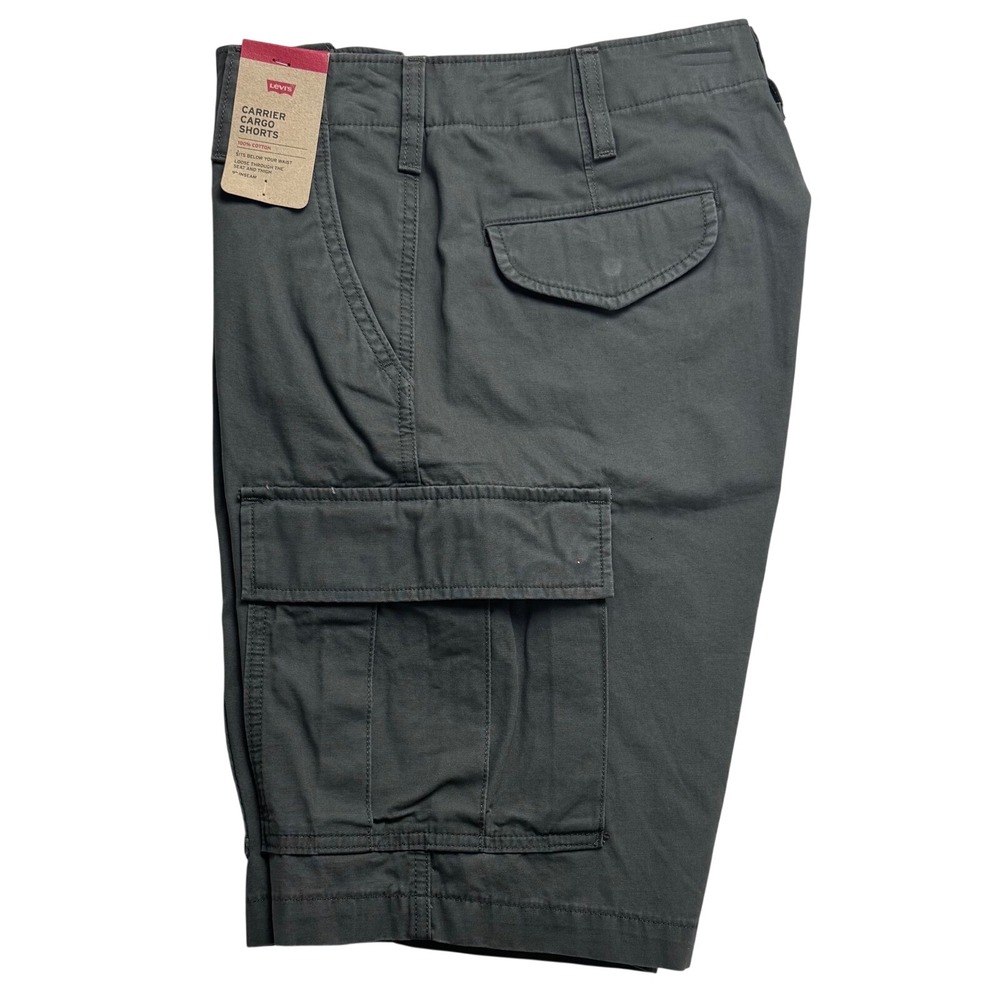 Levis‎ Carrier Cargo Shorts Mens 30 Grey Cotton Loose Fit 9.5 Inseam outdoor